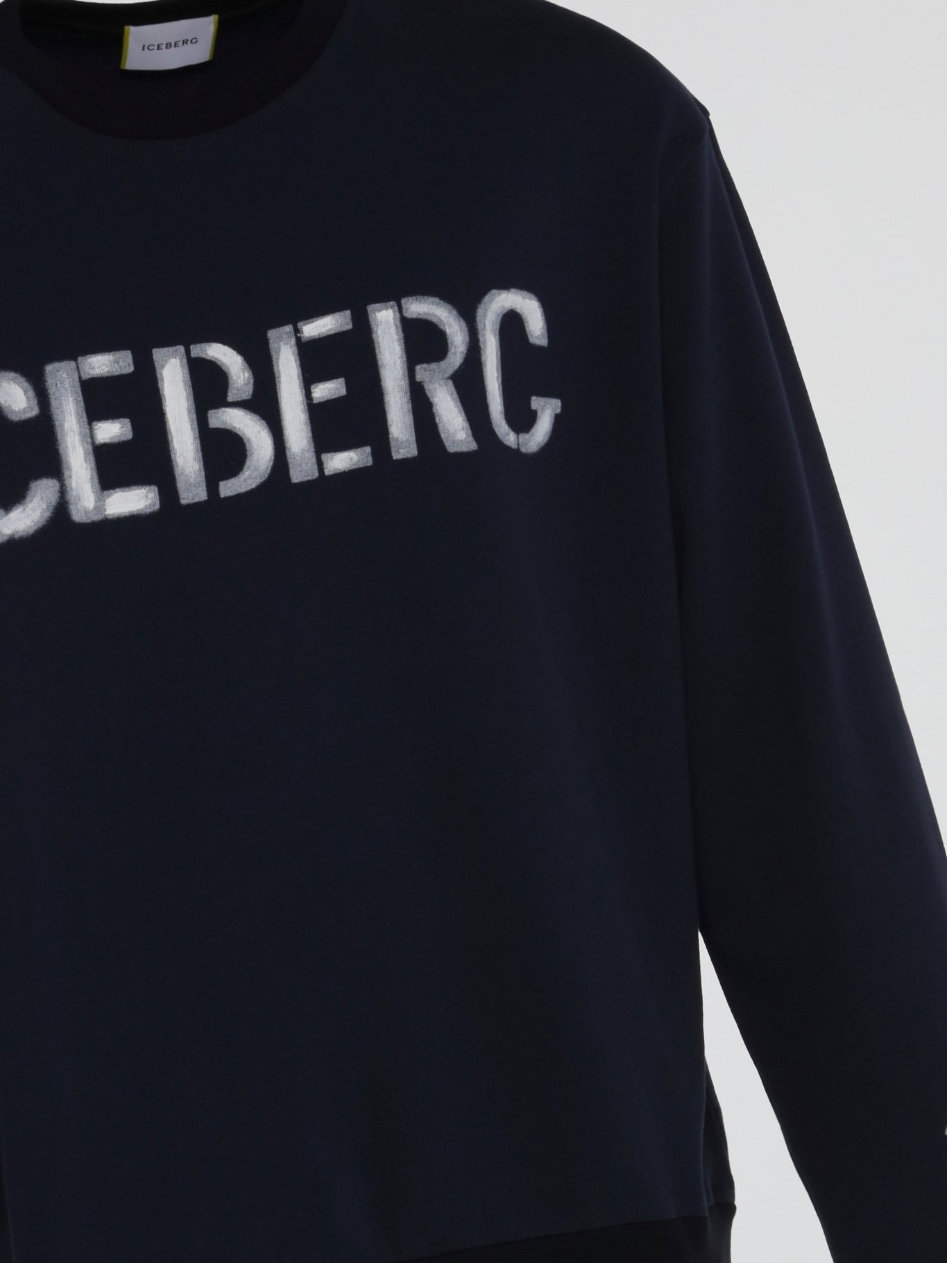 Navy Stencil Logo Sweatshirt