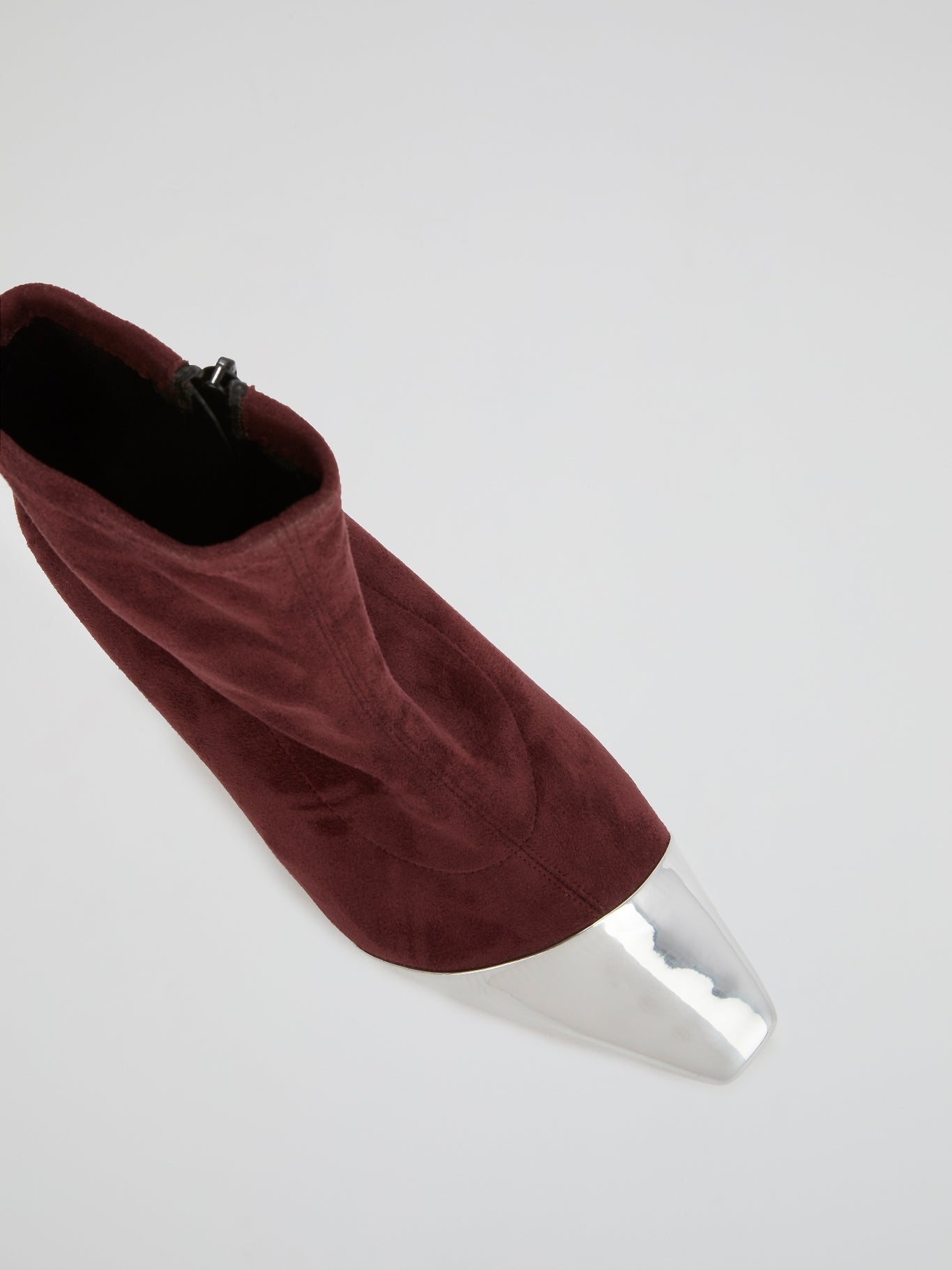 Metallic Toe Suede Boots