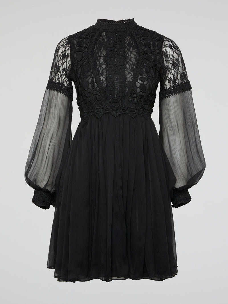 Black Reverie Lace Dress