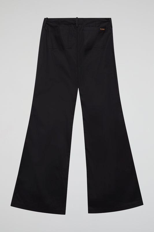 Black Eclipse Flare Trousers