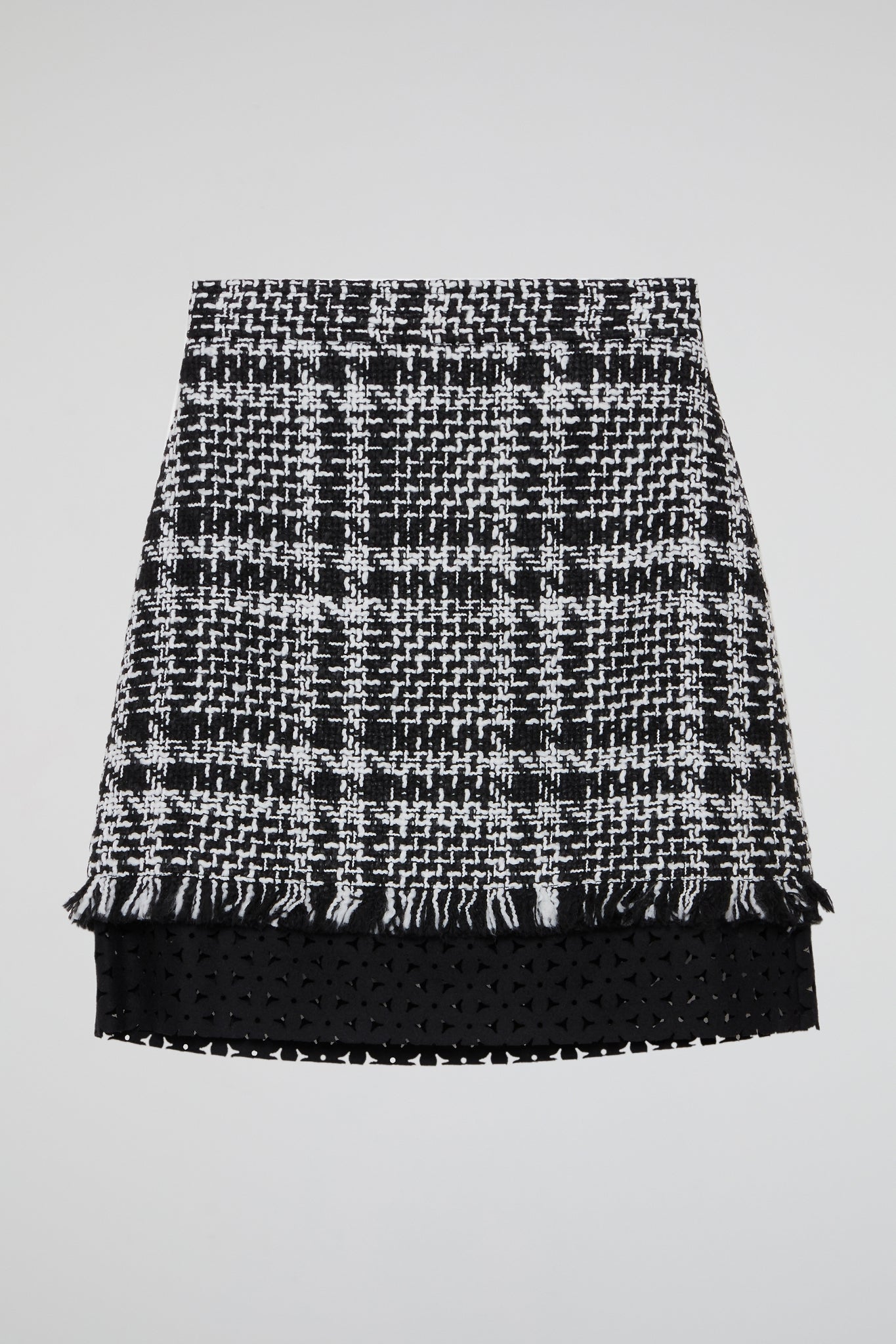 Checkered Muse Tweed Skirt