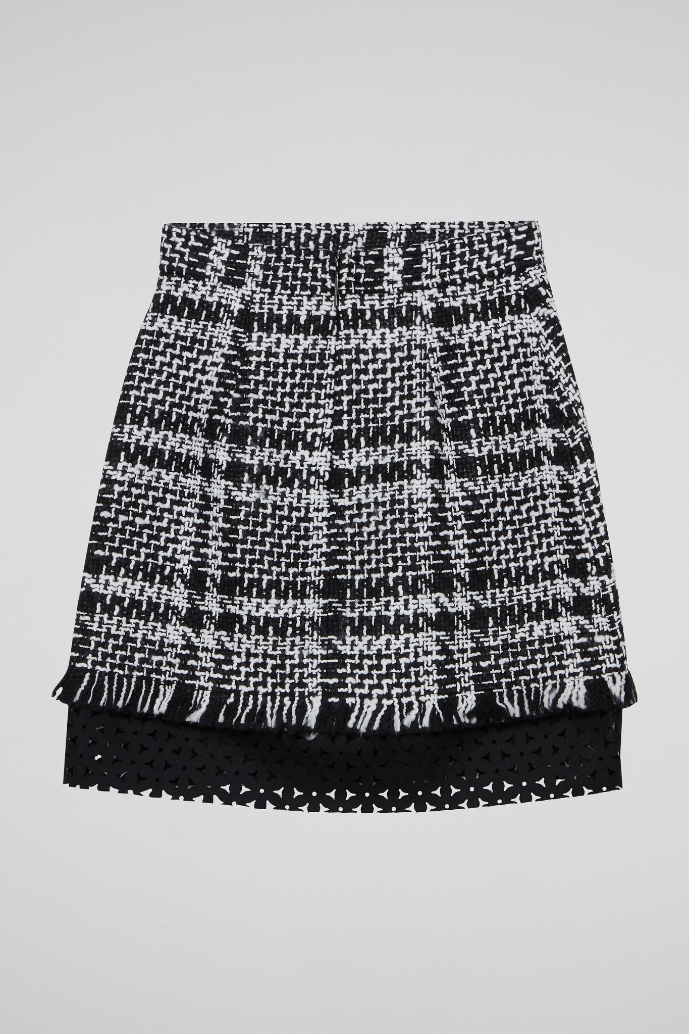 Checkered Muse Tweed Skirt