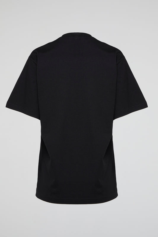 Black Cyber Symmetry Oversized Tee