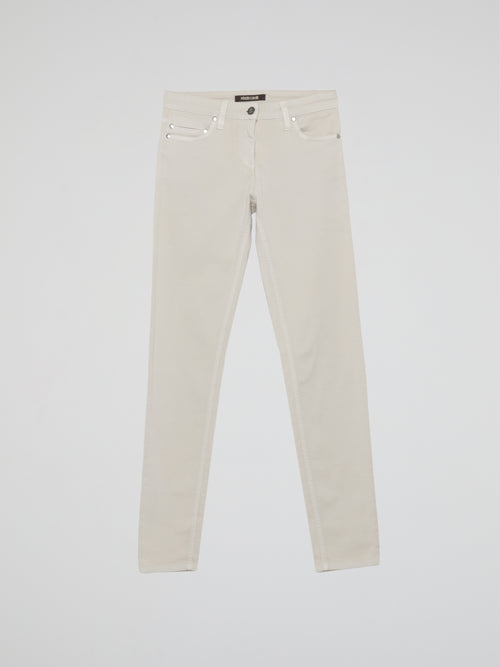 White Slim Fit Jeans