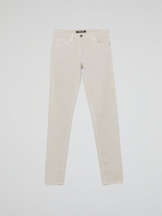 White Slim Fit Jeans