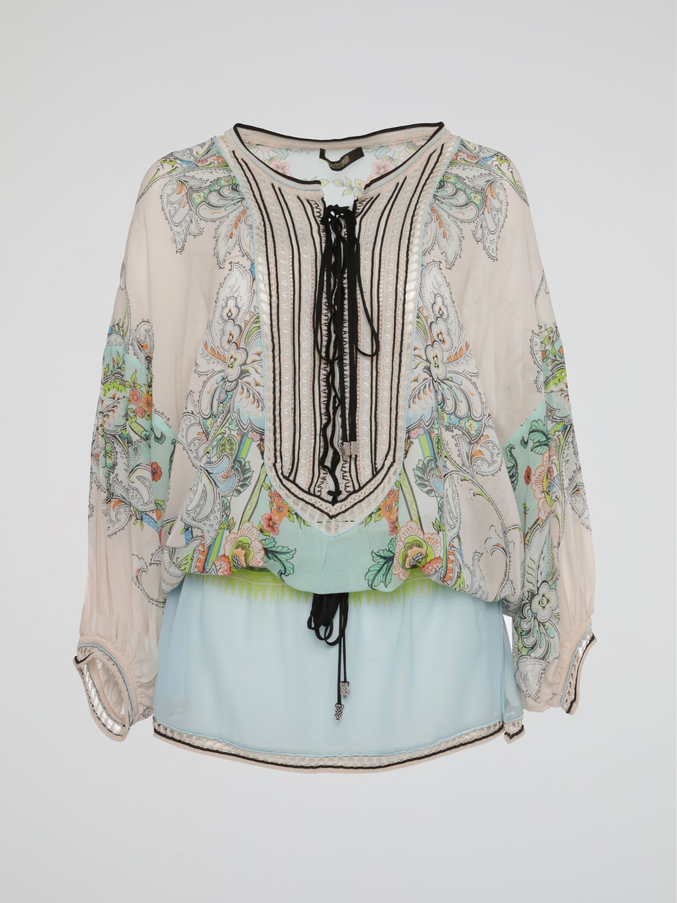 Whispering Willow Embroidered Sheer Kaftan