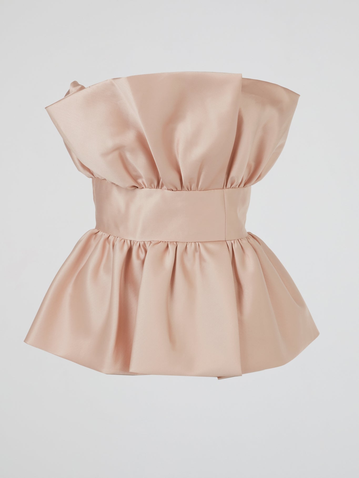 Pink Blush Structured Peplum Top