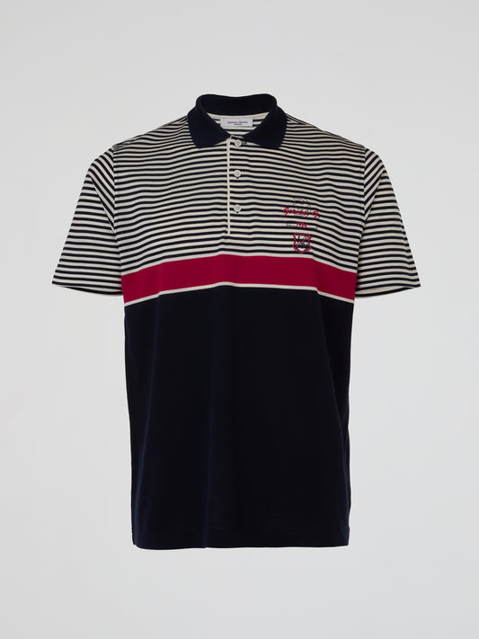Heritage Stripe Crest Polo
