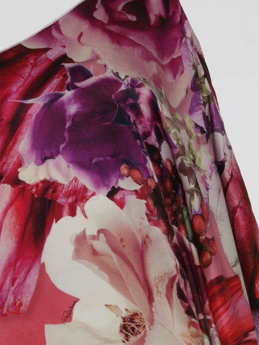 Floral Print Asymmetrical Dress
