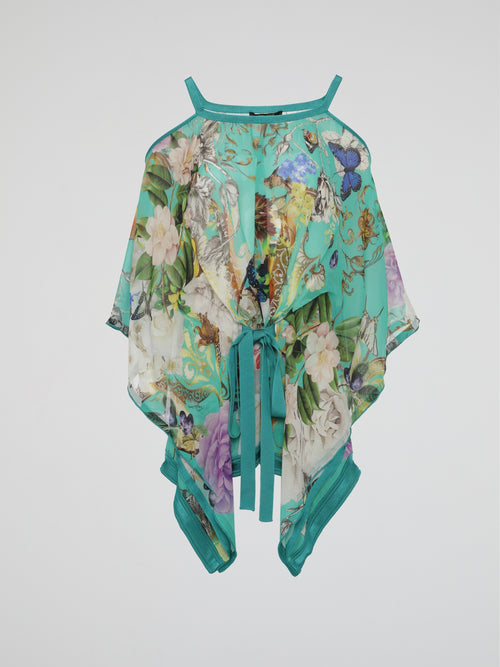 Botanical Breeze Sheer Kaftan