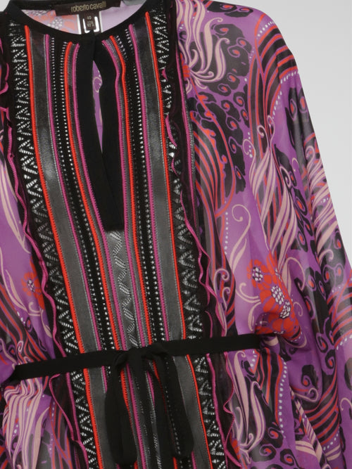 Twilight Whispers Sheer Bohemian Kaftan