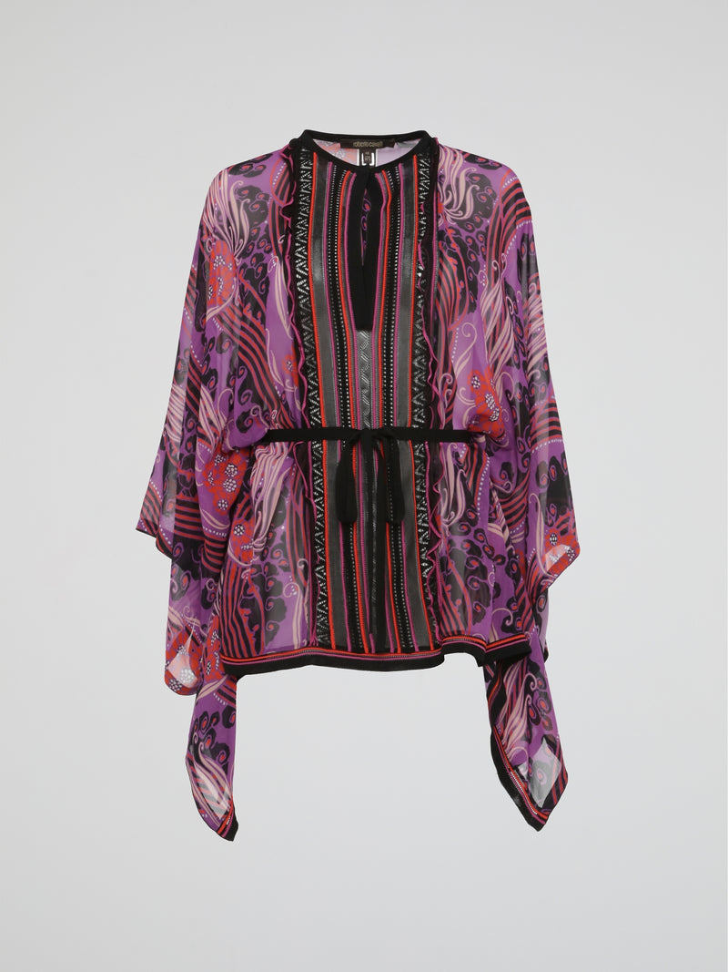 Twilight Whispers Sheer Bohemian Kaftan