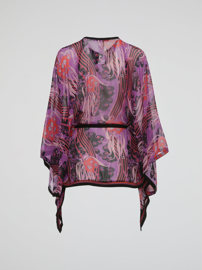 Twilight Whispers Sheer Bohemian Kaftan
