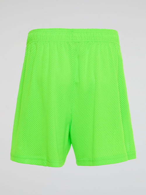 Neon Statement Perforated Shorts