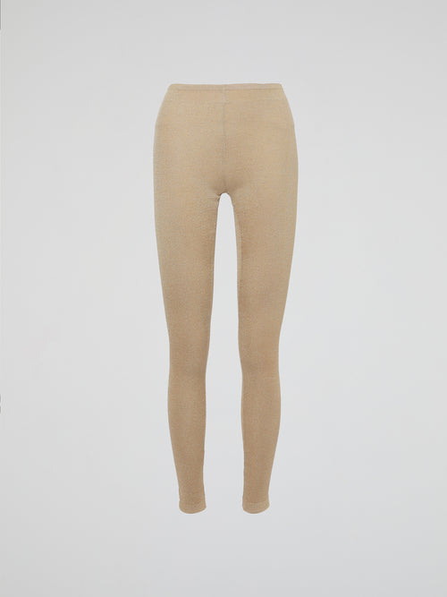 Wrap your legs in luxurious comfort and style with our Beige Knitted Leggings by Roberto Cavalli. Made from the finest quality fabrics, these leggings are expertly designed to provide a seamless fit that sculpts and contours your silhouette flawlessly. Whether you're lounging at home or stepping out for a night on the town, these leggings are the perfect blend of elegance and relaxation.