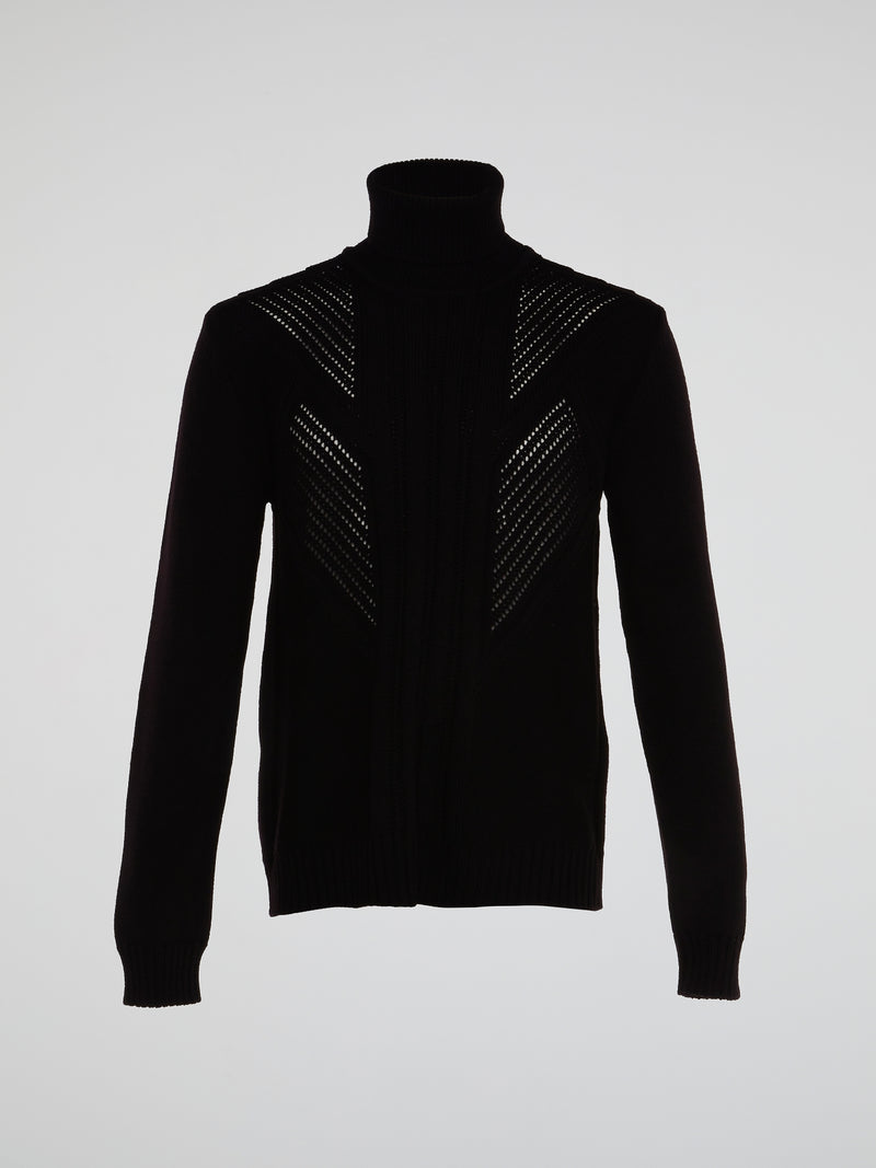 Black Obsidian Knit Turtleneck