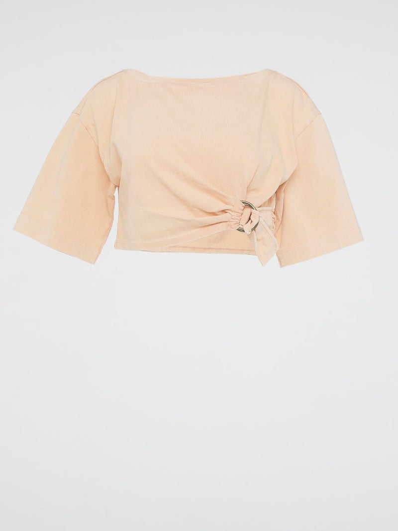 Made for the daring fashionistas, the Pastel Crop Top by Roberto Cavalli is a delightful harmony of elegance and playfulness. Its soft pastel hues gracefully dance on sumptuous silk, while the asymmetrical hemline adds an unexpected twist. Combining comfort and sophistication, this statement piece promises to turn heads and unleash your inner fashion visionary.