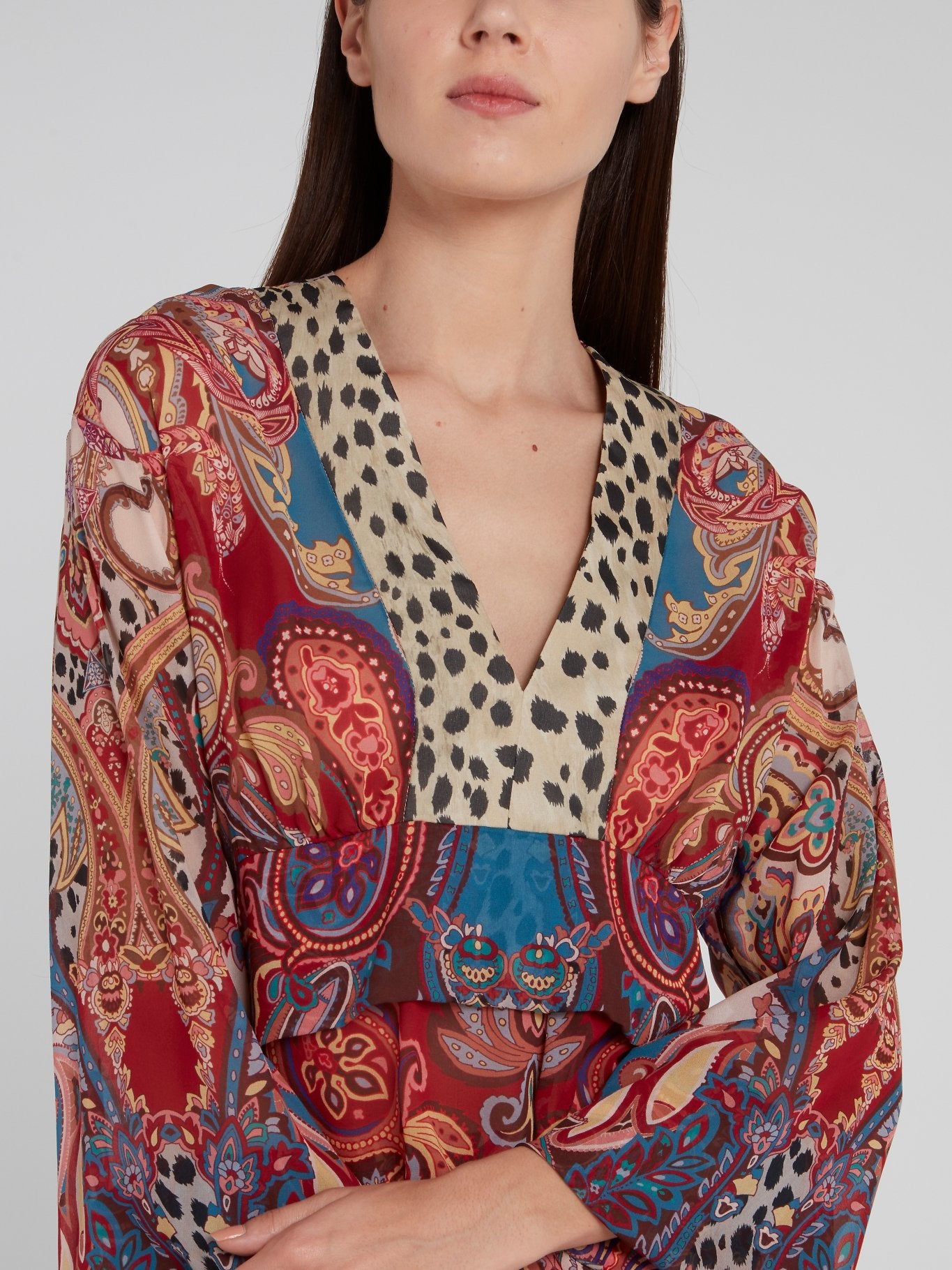 Paisley Print Kaftan Top