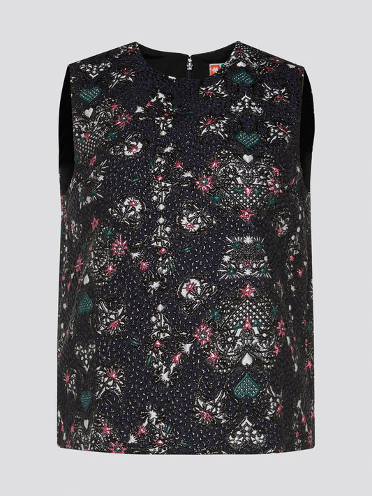 Elevate your summer wardrobe with the exquisite Floral Embroidered Sleeveless Top from Msgm. Delicately crafted with intricate floral stitching, this top effortlessly combines feminine charm with modern elegance. Perfect for both casual outings and special occasions, this top is sure to make you stand out in style.
