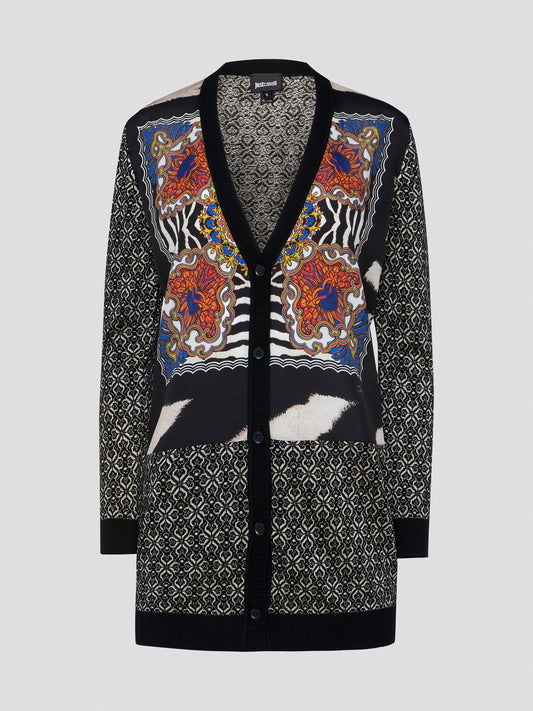 Step out in style and make a statement with the Print Panel Coat from Just Cavalli. This eye-catching piece features a bold print panel design that is sure to turn heads wherever you go. Made from high-quality materials, this coat is not only fashionable but also durable and comfortable to wear. Elevate your wardrobe with this one-of-a-kind piece and stand out from the crowd with Just Cavalli.