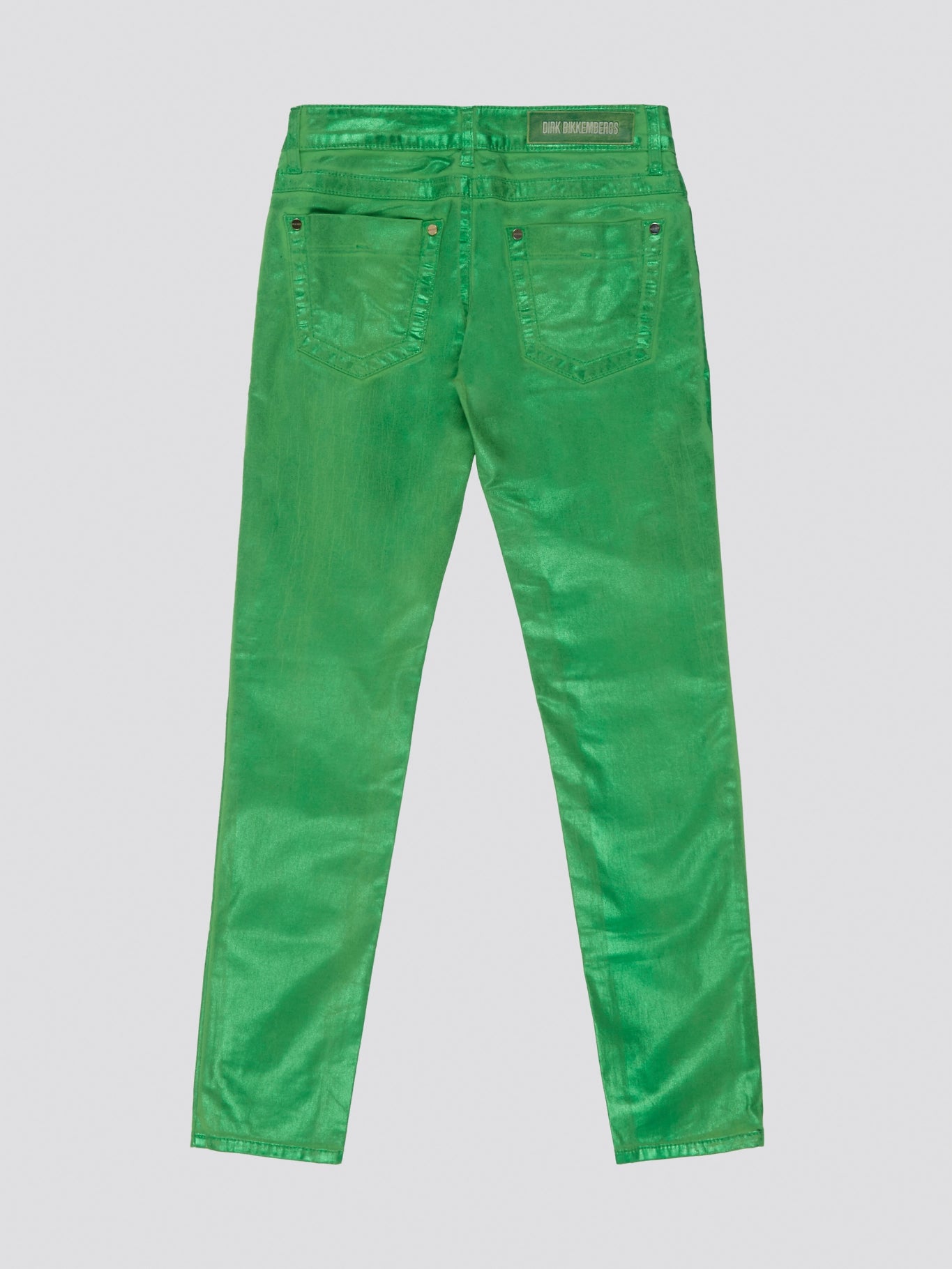 Step out in style and make a statement with these Green Slim Fit Jeans by Dirk Bikkembergs. Crafted with high-quality materials, these jeans provide a sleek and flattering silhouette that hugs your curves in all the right places. Elevate your wardrobe with a pop of color and stand out from the crowd with these fashion-forward jeans.