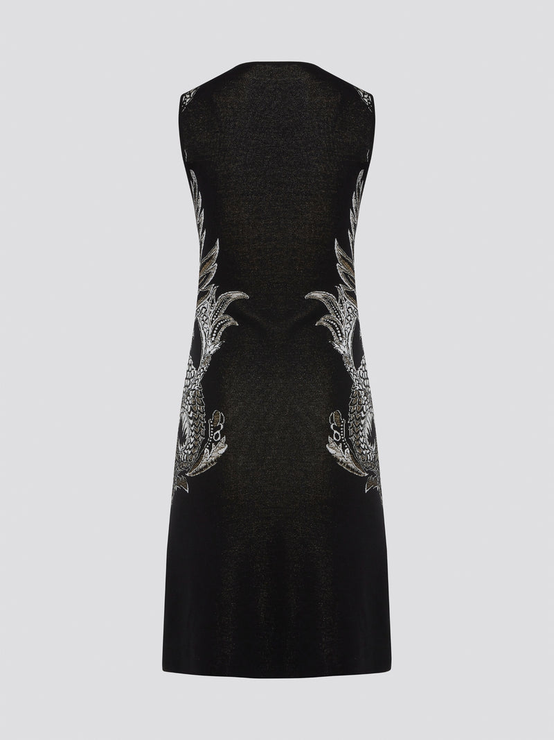 Elevate your wardrobe with the exquisite Knitted Bodycon Dress by Roberto Cavalli. Crafted with precision and care, this dress features intricate knitted details that hug your curves in all the right places. Make a statement at any event with this luxurious and unique piece that exudes elegance and style.