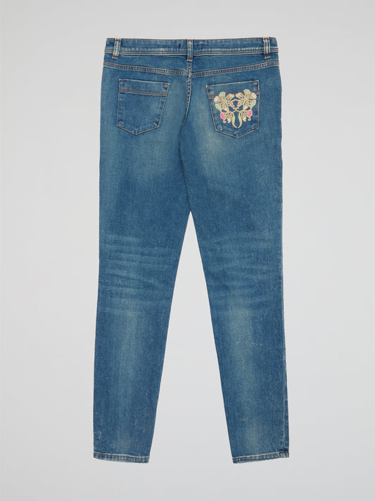 Step out in style with these Just Cavalli stonewashed skinny jeans that are sure to turn heads wherever you go. The unique stonewashed finish adds a trendy vintage vibe to your look, while the skinny fit flatters your figure perfectly. Made with high-quality denim, these jeans are comfortable to wear all day long and are a must-have addition to your wardrobe.
