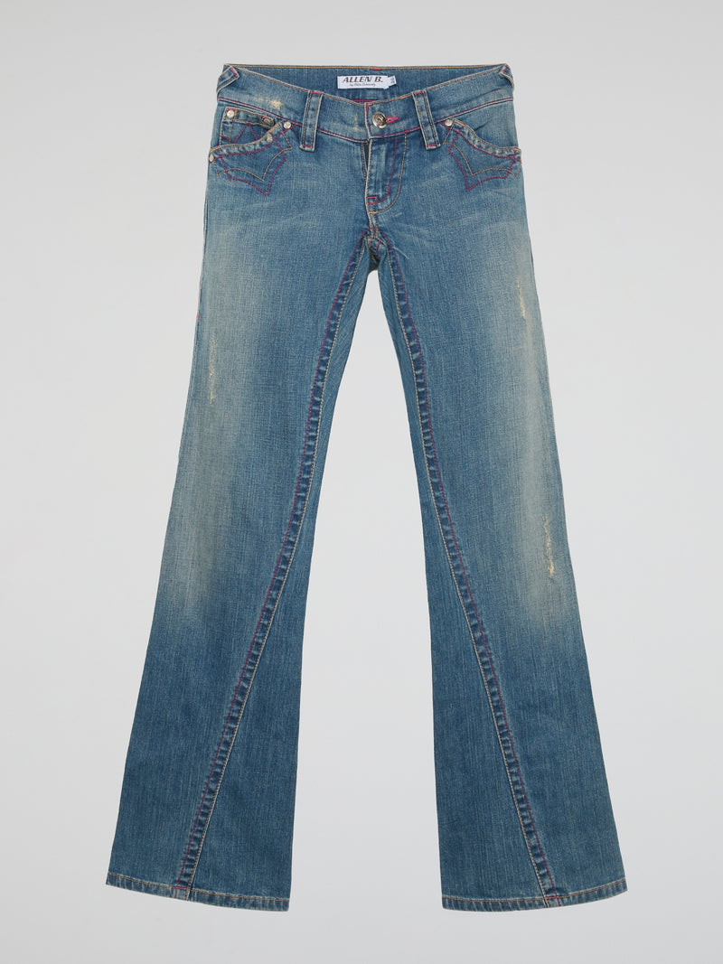 Vintage Y2K Stitch Flare Jeans