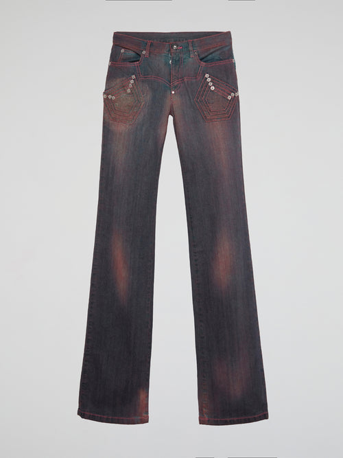 Faded Crimson Jeans
