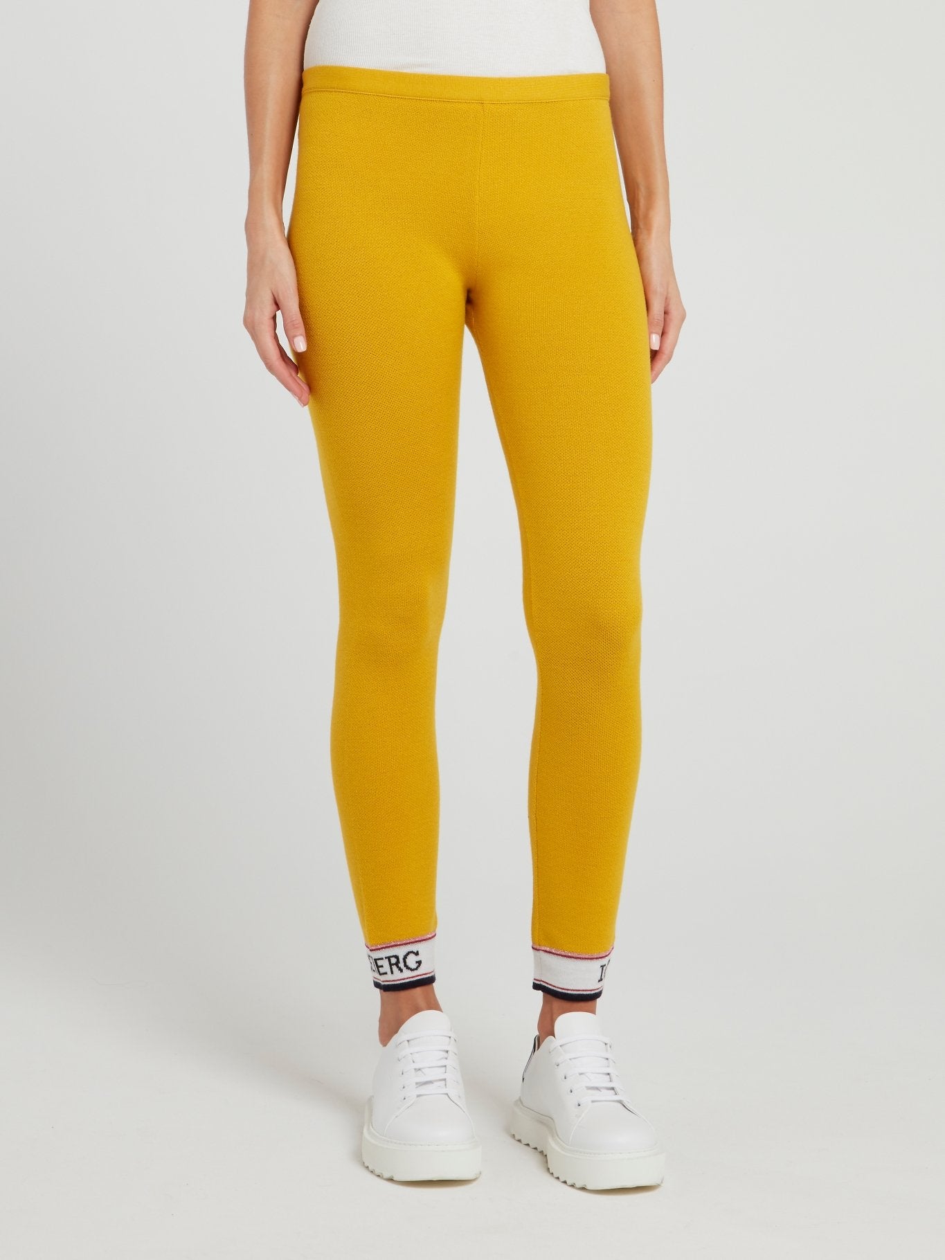 Mustard Yellow Knitted Leggings