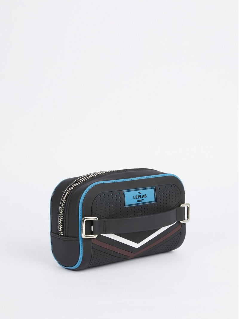 Black-Blue Kyros Sporty Pouch Bag