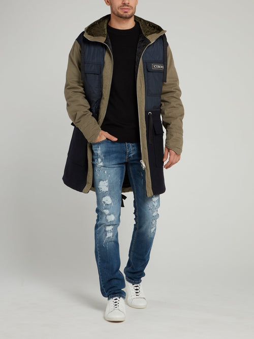 Brown Long Sport Jacket