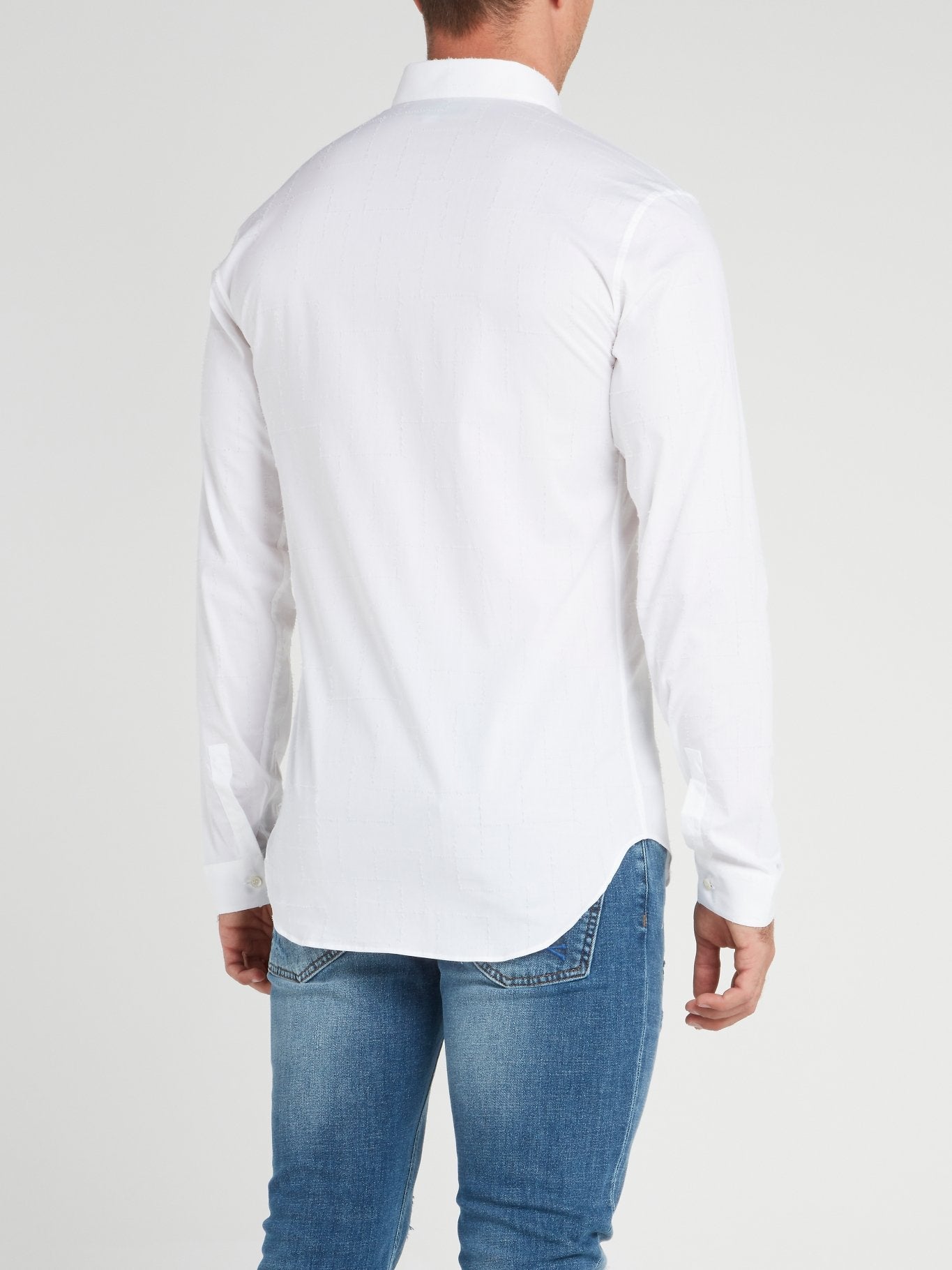 White Crystal Cut Shirt