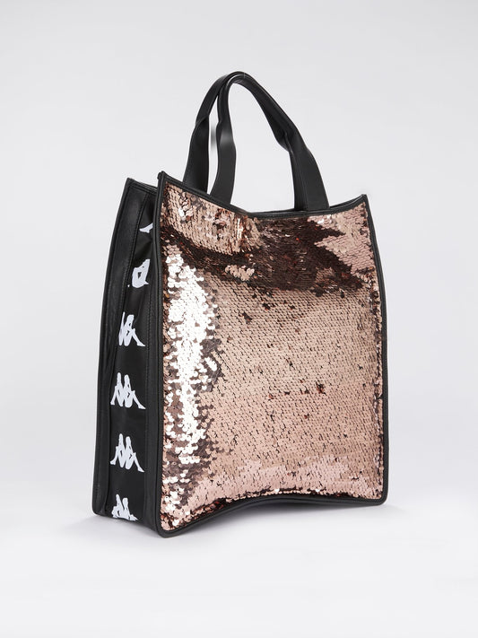 Kappa Sequin Embellished Tote Bag