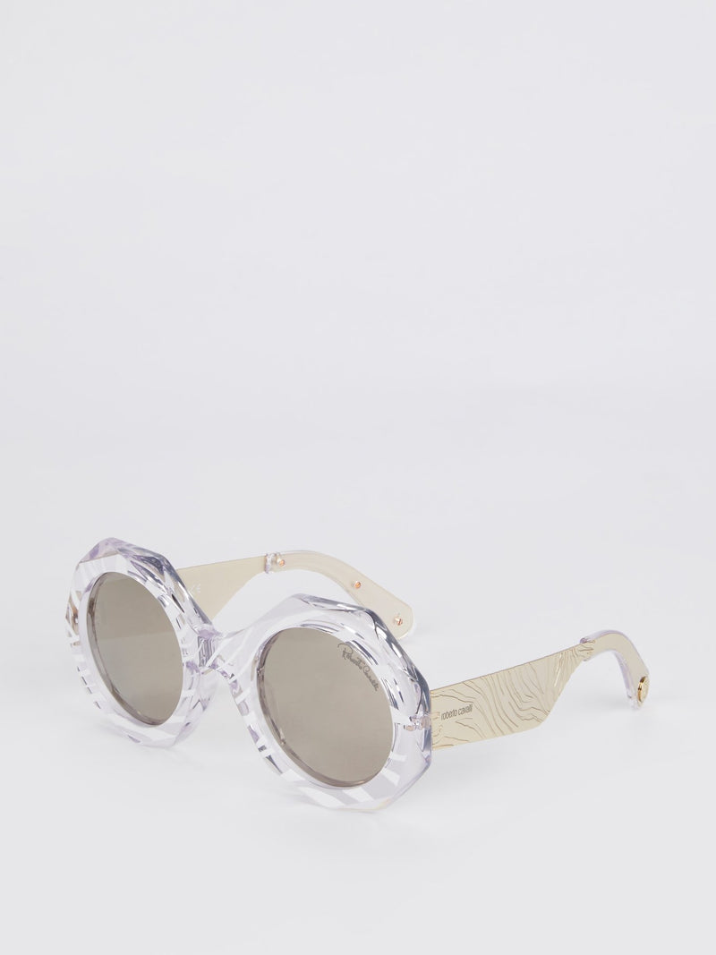 Smoke Mirror Crystal Sunglasses