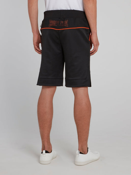 Black Drawstring Jogging Shorts