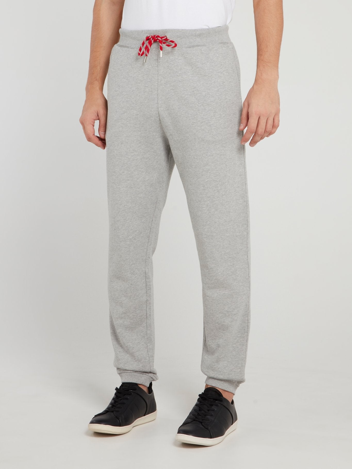 Grey Drawstring Logo Track Pants