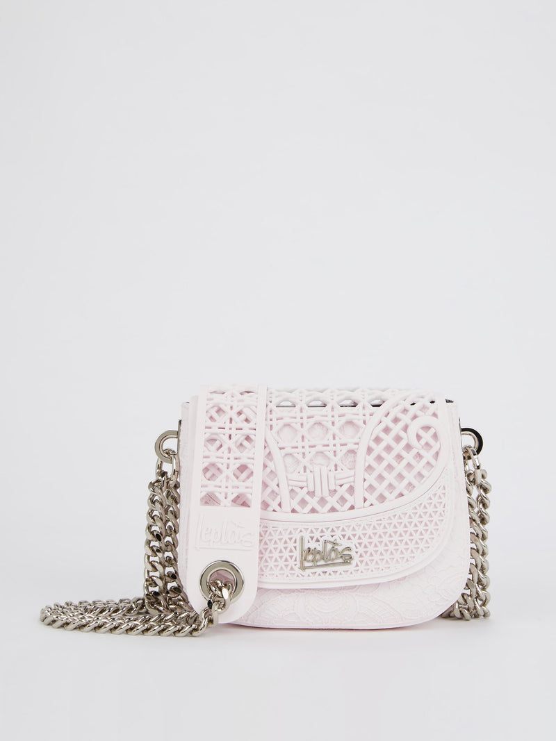 Light Pink Mini Dafne Cesto Shoulder Bag