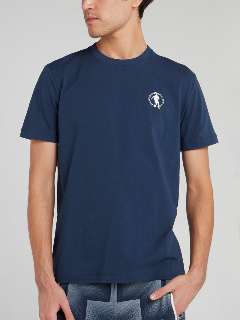 Navy Sport Logo T-Shirt