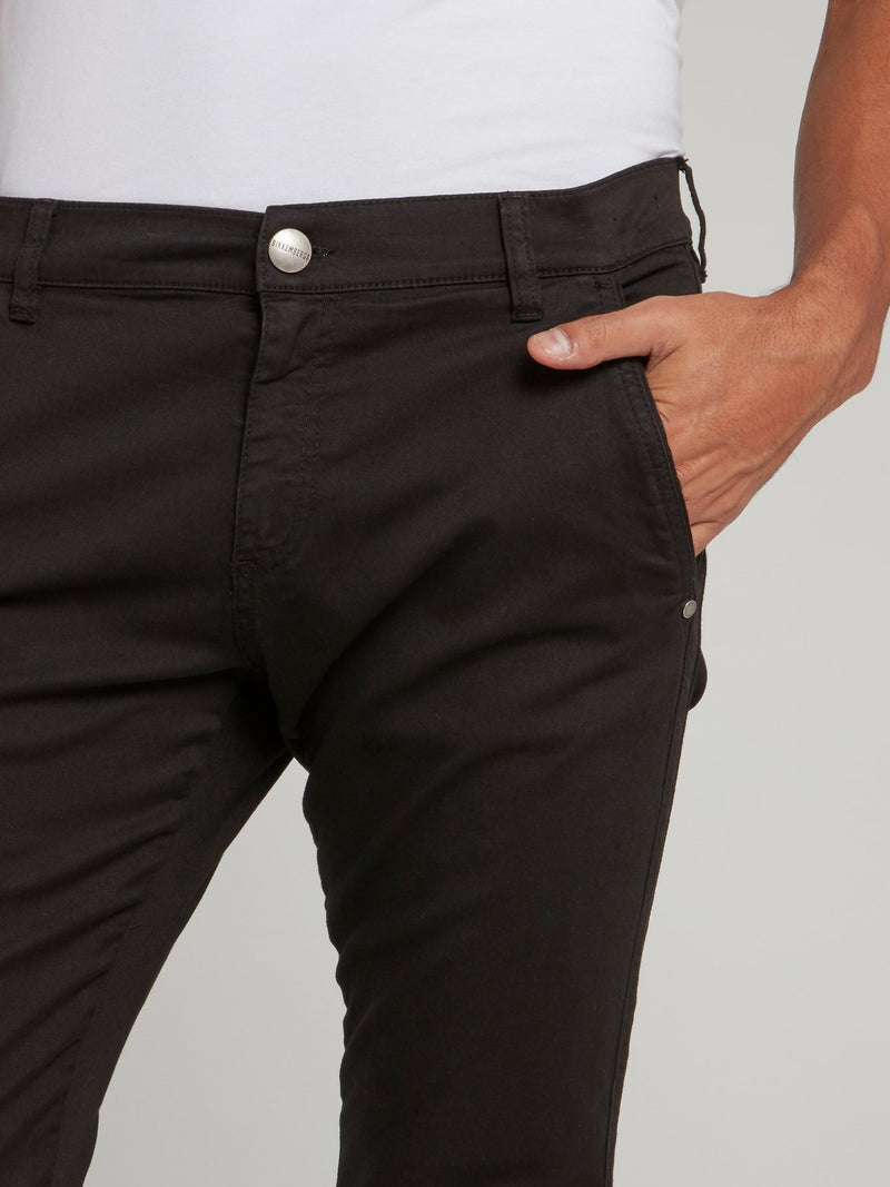 Black Slim Fit Chino Pants