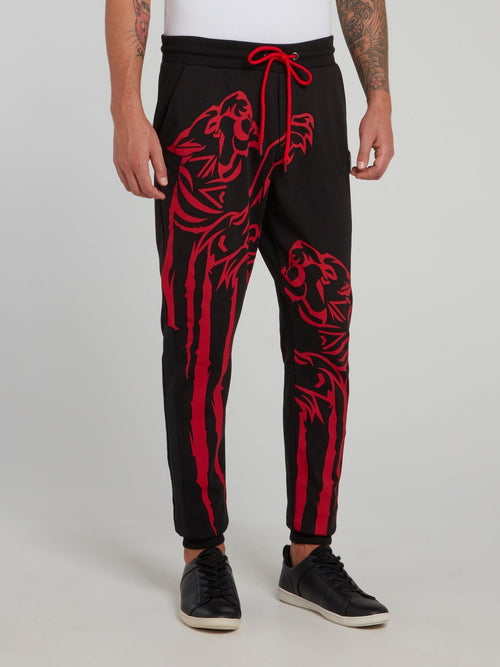 Theta Tiger Print Jogging Trousers