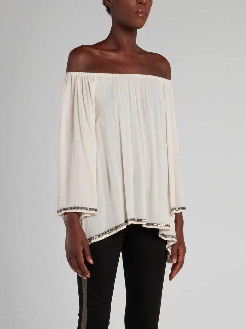 Off-The-Shoulder Trapeze Top