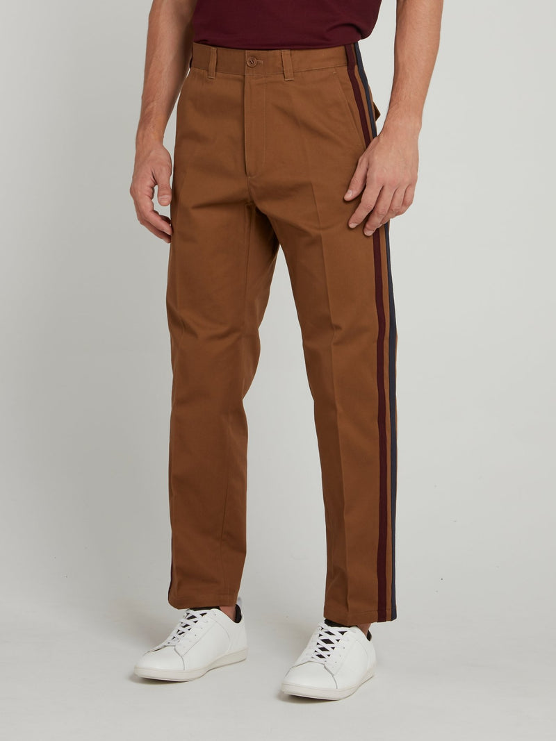 Brown Straight Cut Pants