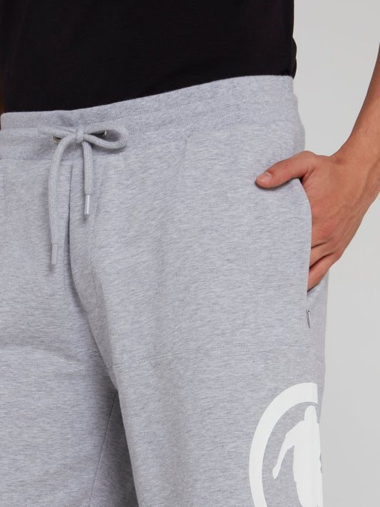 Grey Sport Logo Shorts