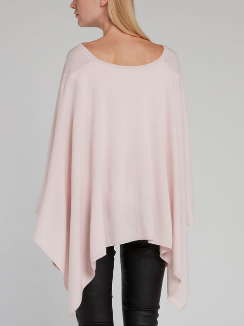 Pink Pullover Poncho