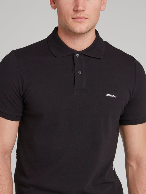 Charlie Brown Black Polo Shirt