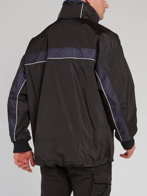 Black Nylon Sports Jacket
