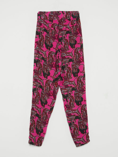 Pink Tiger Print Trousers