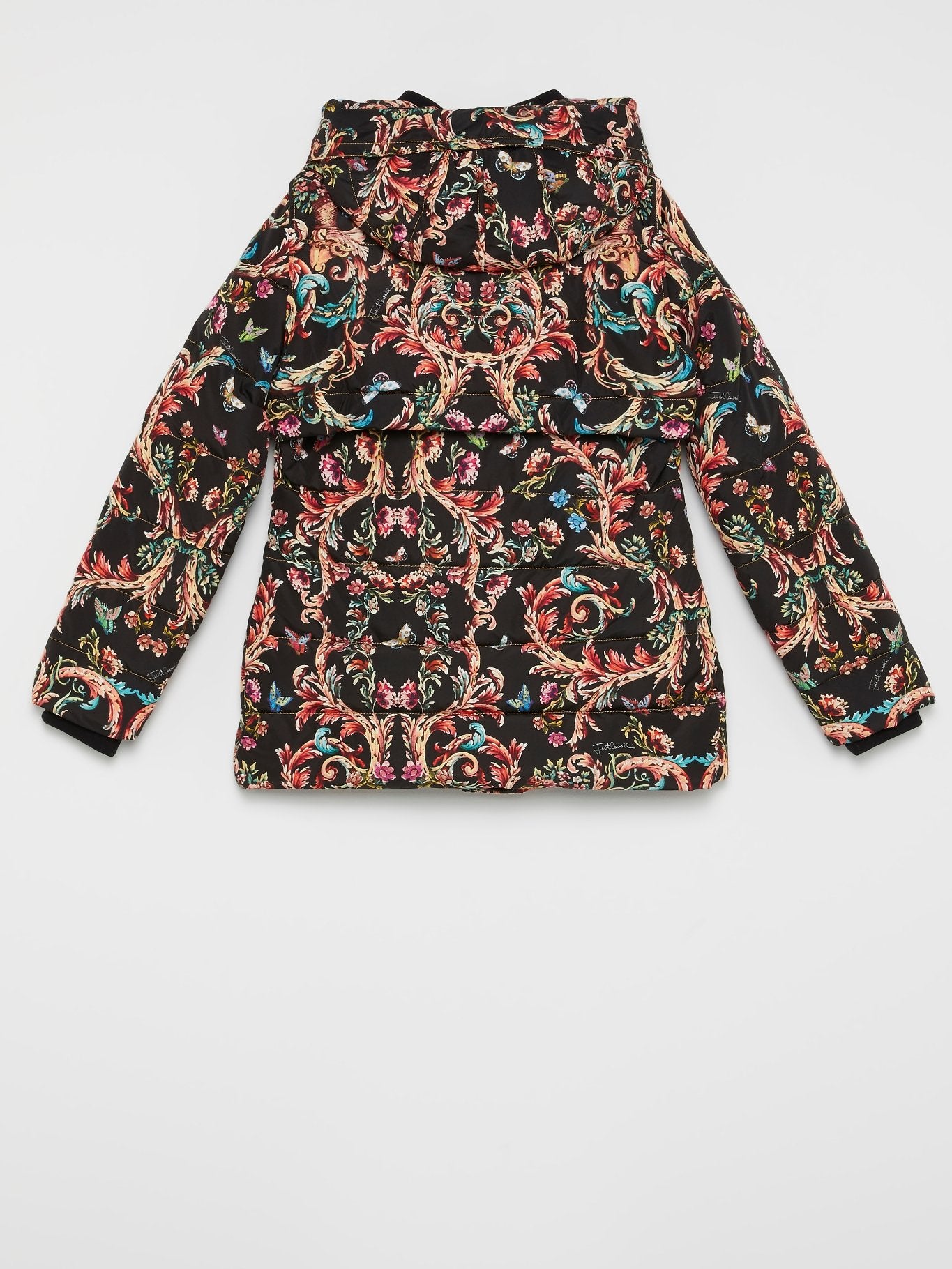 Baroque Print Puffer Jacket