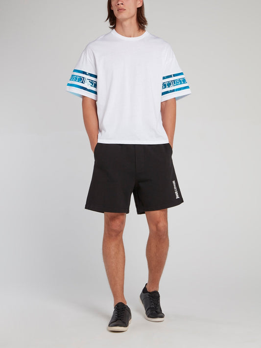 Black Logo Active Shorts